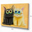 « 2 chatons », reproduction d’impression sur toile tendue-29496143