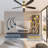 Kaminski 56" Indoor/Outdoor Ceiling Fan with Light and Remote, 6CCT Dimmable LED Light Kit - Champagne Bronze with Reversible Blackened Oak/Dark Cherry-150034614-150034612