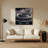 Space Space colonies visualization Gray Metal Wall Art-1305260816