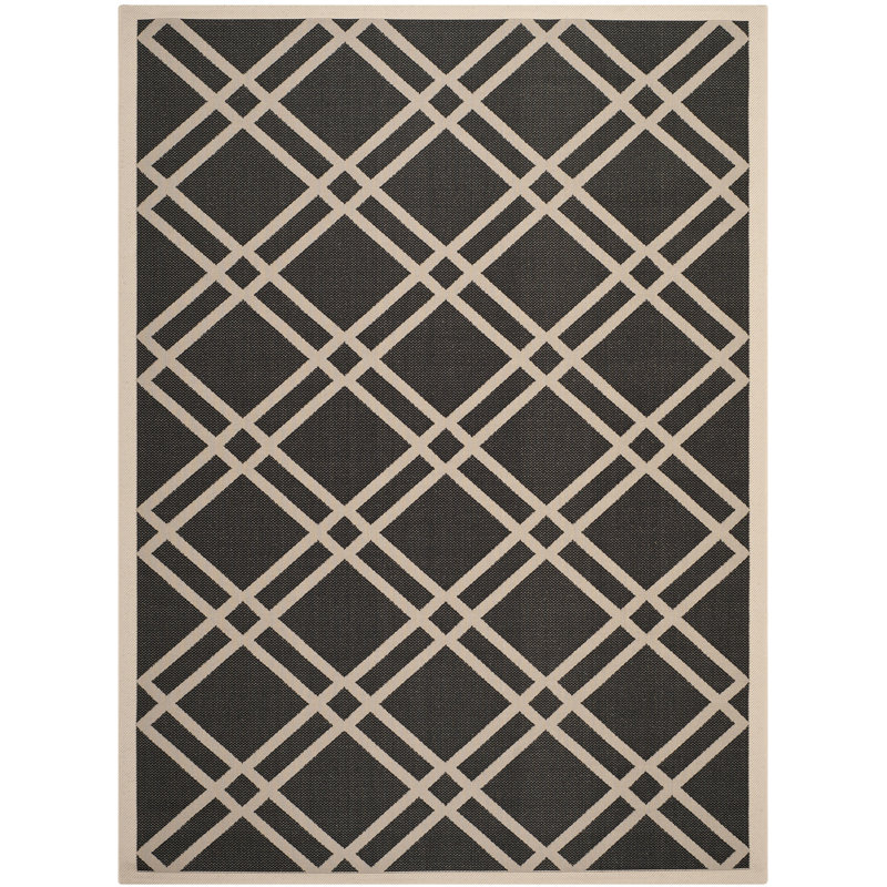 Sanzone Performance Geometric Indoor/Outdoor Area Rug, Rectangle 9' x 12'