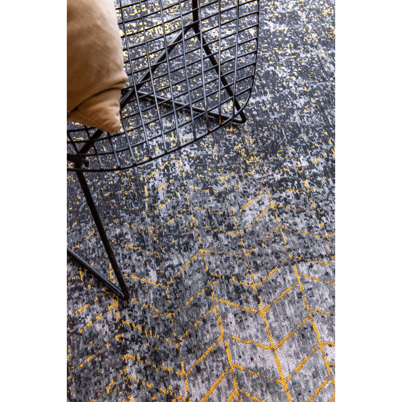 Abstract Area Rug, Round 140cm