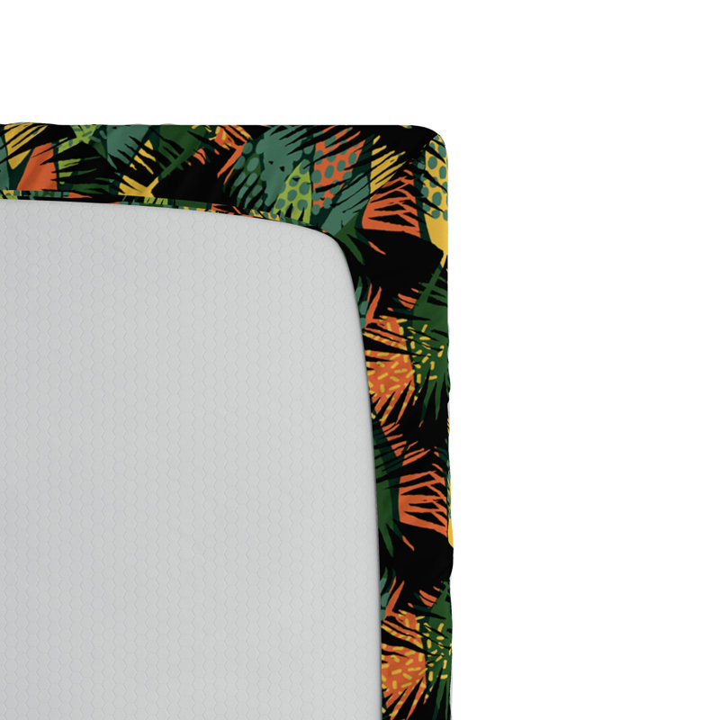 Microfiber Floral Fitted Sheet, Queen Fitted Sheet