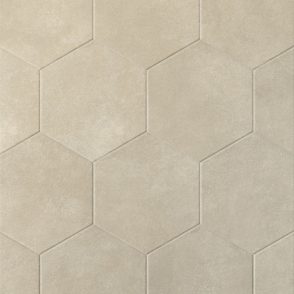 Handmade 9X10 Hexagon Porcelain Tile