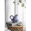 Pot de lait décoratif Esme, motif floral bleu porcelaine blanche 8 pouces