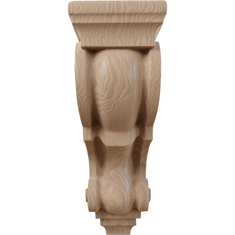 Corbeaux de bois prêts à être peints ou teints - H 10 po x l 5 po, Brun foncé