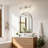 3-Light 22 In. Brushed Nickel Vanity Light With Hammered Clear Glass Shades-1366115797