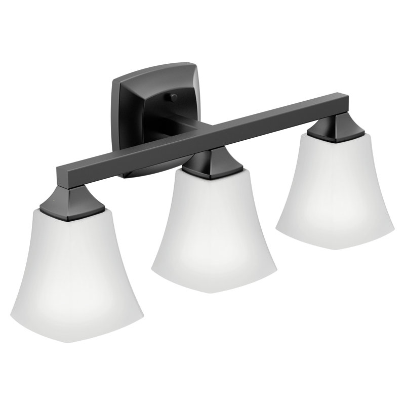 Moen Voss 4-Light Vanity Light, 3, Matte Black