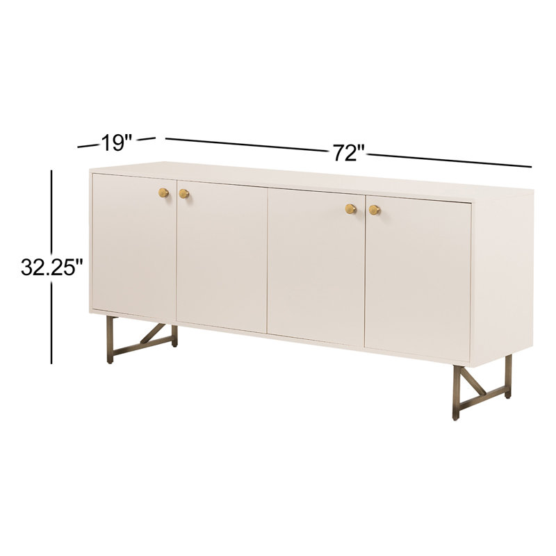 Van 72'' W Solid Wood Sideboard