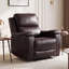 Ensemble de salon moderne 3 pièces avec fauteuils inclinables rembourrés, porte-gobelets et rangements-225584424