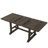Premium Extendable Trestle Dining Table Set with Upholstered Seating