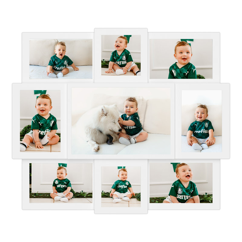 Cadre photo Peckforton 9, blanc
