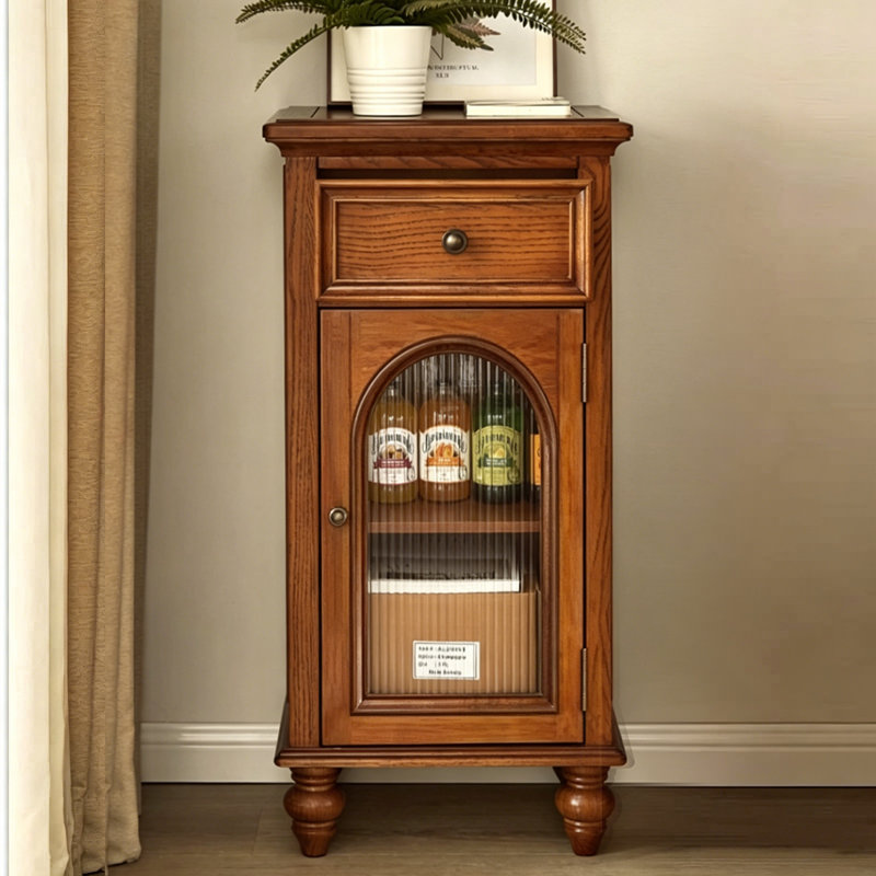 18.11 " L Solid Wood Bar Cabinet