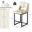Upholstered Counter Height Bar Stool With Solid Wood Legs-689496967