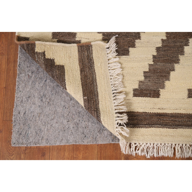 Tapis de couloir oriental réversible en laine Kilim 3 x 10