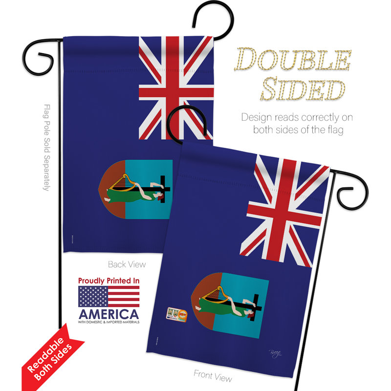 Double Sided 18.5'' H x 13'' W Polyester Flag Set