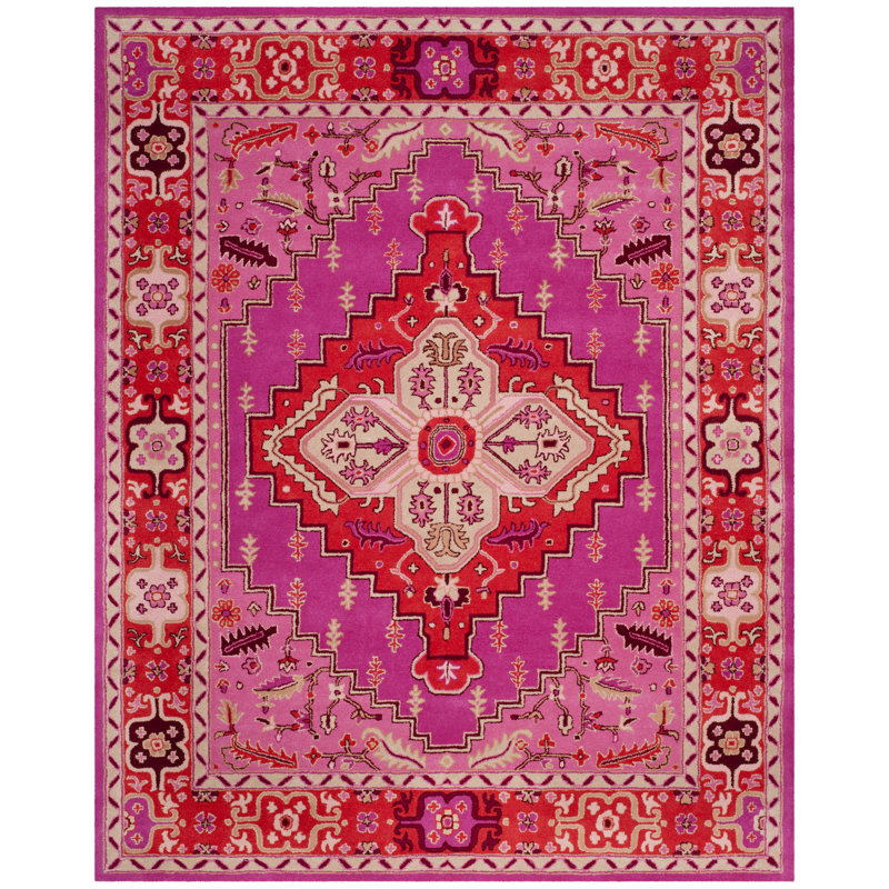 Blokzijl Hand Tufted Wool Oriental Rug, Rectangle 6' x 9'