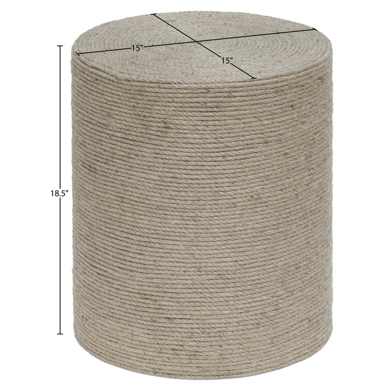 Table de bout en jute naturel Delp