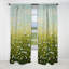 «Buttercups Minimalisme Dream» - Rideau Buttercups - Rideau floral occultant en velours - 1 panneau-1593229984