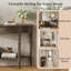 39 " W Solid Wood Top Console Table
