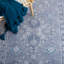 Tapis oriental bleu clair / blanc Aodan-537926558