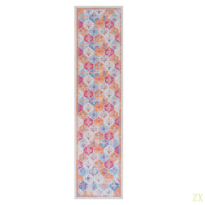 2'6''X10' Runner, Washable Rug, Low-Pile, Non-Slip, Non-Shedding, Foldable, Kid & Pet Friendly - Area Rugs For Living Room, Bedroom, Kitchen, Dining Room Rug (2'6''X10')