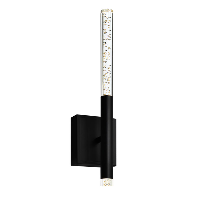 Thurso Steel LED Armed Sconce, Black