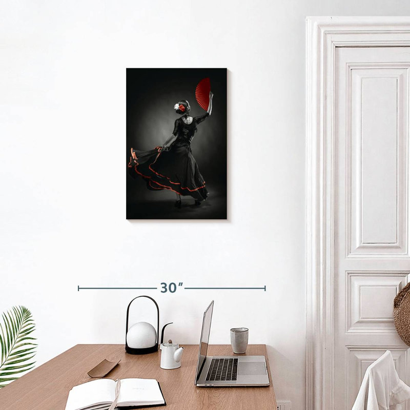 Danseur de flamenco Enn Pop, H 24 po x l 16 po