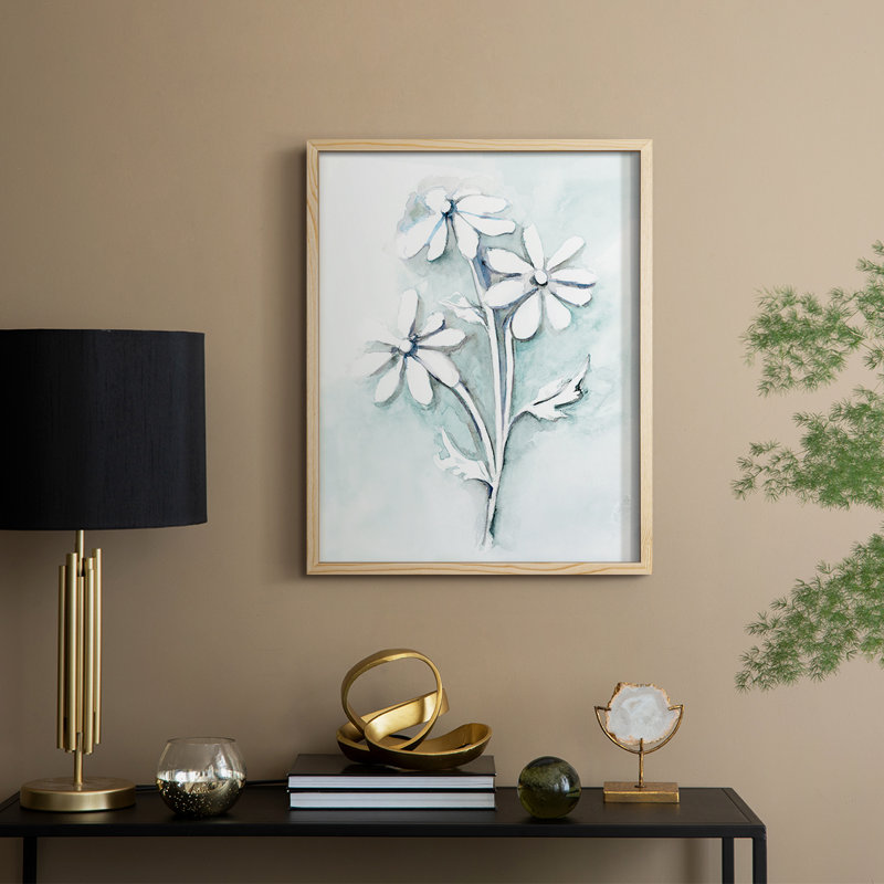 «Bohemian Blue II», reproduction encadrée - bois massif