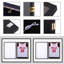 LED Sports Jersey Display Case with UV Protection & Pinboard, Acrylic Frame for Memorabilia (2 Pack)