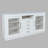Kavia 60" Contemporary Media Console with Tempered Glass Doors, Drawers and Adjustable Shelves - Light Oak-1406604485-1406604484