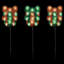 Marqueurs de chemin lumineux holographiques illuminés 4,75 pi