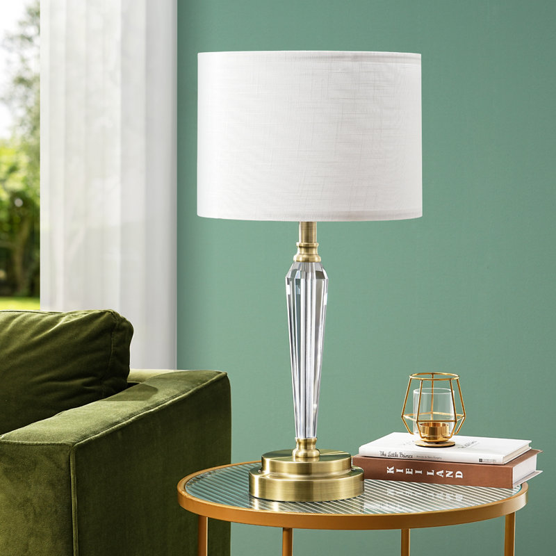 Dimmable Crystal Table Lamp With Touch Control