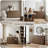 Mucci 47"W Transitional Modern Brown 6 Drawer Dresser-2047332958