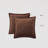 Terran Velvet Cotton Euro Sham Cover Brown-116554276