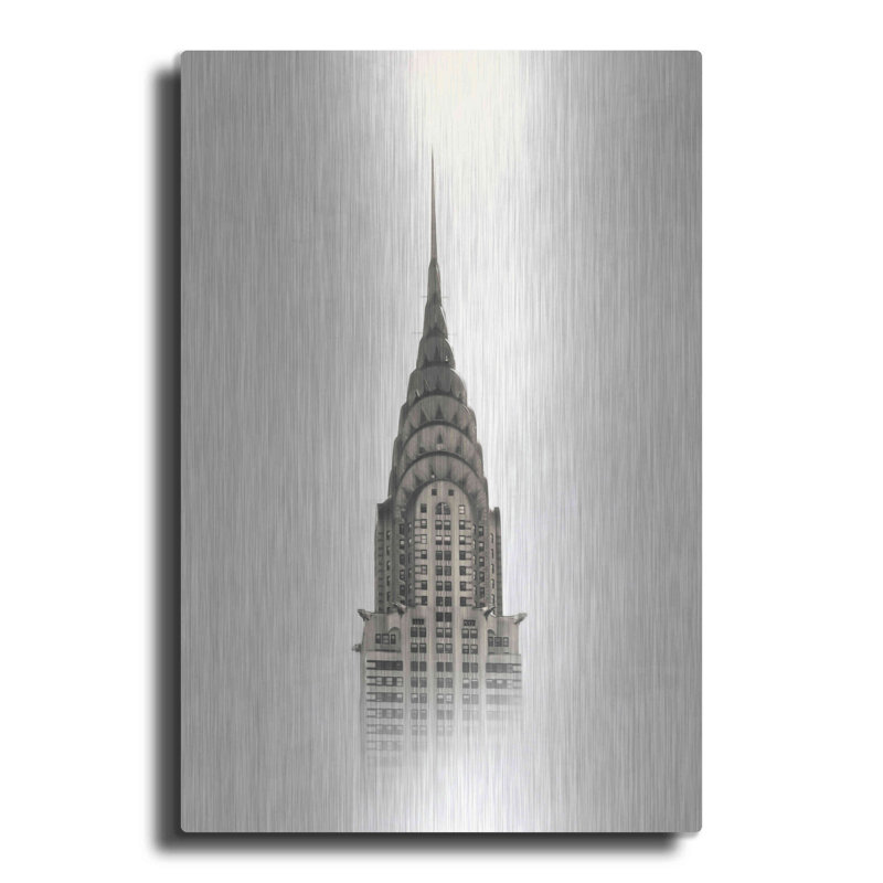«Chrysler Building» par Nicklas Gustafsson - photographie non encadrée sur métal, H 24 po x l 16 po x P 0,13 po