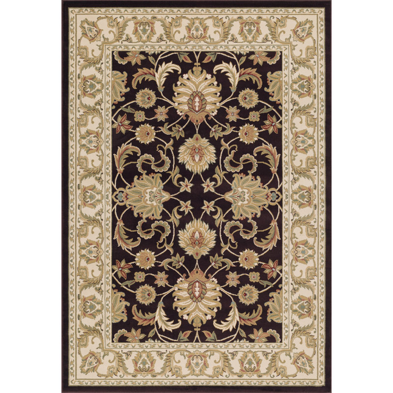 Tapis beige / noir Reanne, Rectangle 8 pi x 10 pi