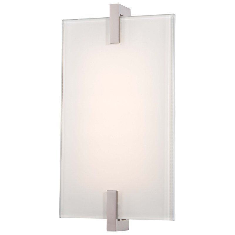 Plafonnier encastré à del en nickel poli 1 lumière del Hazlehurst