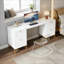 Bureau de bureau élégant, bureau d'ordinateur en bois, bureau de direction pratique