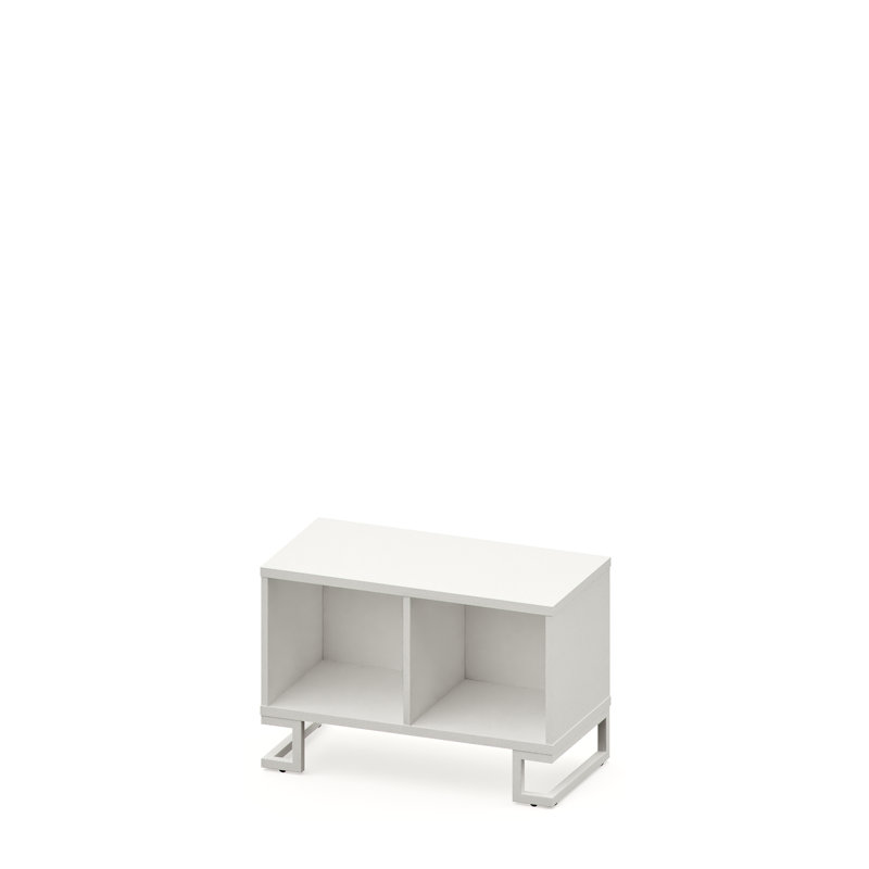 Burleson 55cm H x 80cm W Cube Bookcase, white, White