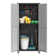 71" H Metal Garage Storage Cabinet with Wheels - Rolling Tool Cabinet with 2 Doors and 4 Adjustable Shelves