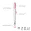 Pinces en silicone 13,25 po pour cuisiner, griller et servir Tovolo, sorbet rose
