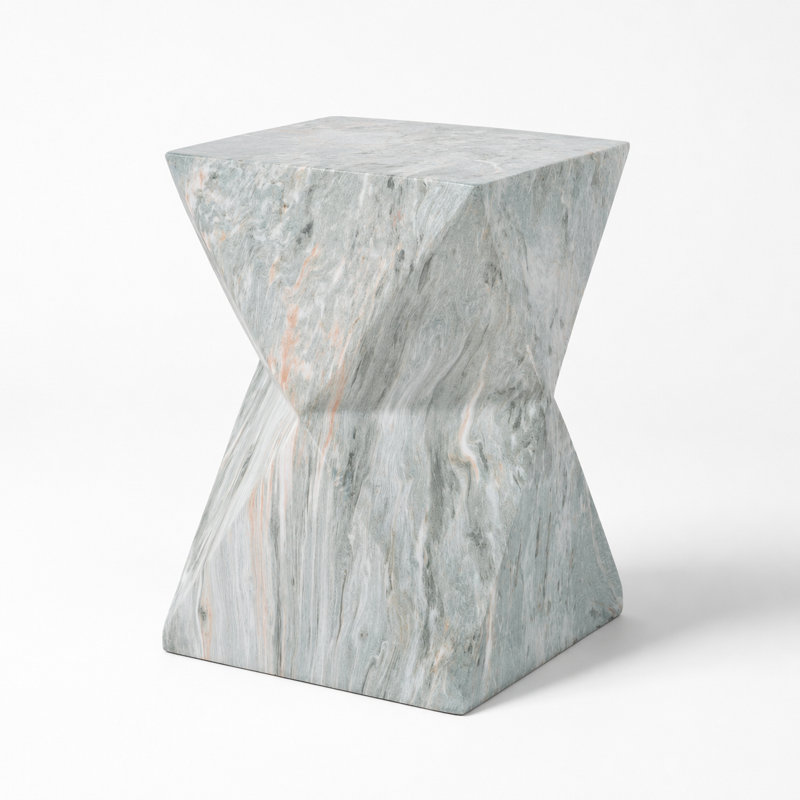 Table d'appoint Modern, Vert / vert, marbre