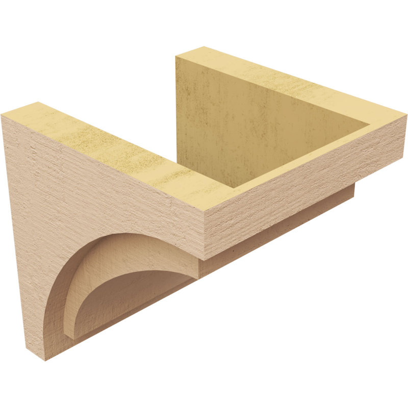 Bois de cèdre brut RiveraThane Corbel, apprêté brun clair Rivera, H 10 po x l 10 po x P 10 po