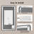 Tempered Glass Backlit Led Bathroom Mirror, Gym Mirror, Equipped With Anti-Fog Functionality, Supporting Three Color Temperature Settings And Stepless Dimming.-2128346755