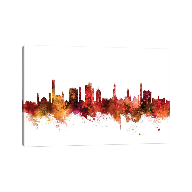 Bradford, England Skyline by Michael Tompsett - Wrapped Canvas Gallery-Wrapped Canvas Giclée, 20.32 cm H x 30.48 cm W