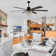 Leisel 65" 6 - Blade Crystal Chandelier Ceiling Fan with Lights and Remote, 6 Speeds Reversible Ceiling Fan