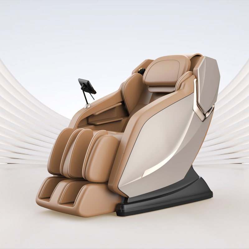 Fauteuil inclinable de massage shiatsu complet à corps plein avec haut-parleur gonflable, écran ACL, télécommande, commande vocale, chaleur du dos et des jambes