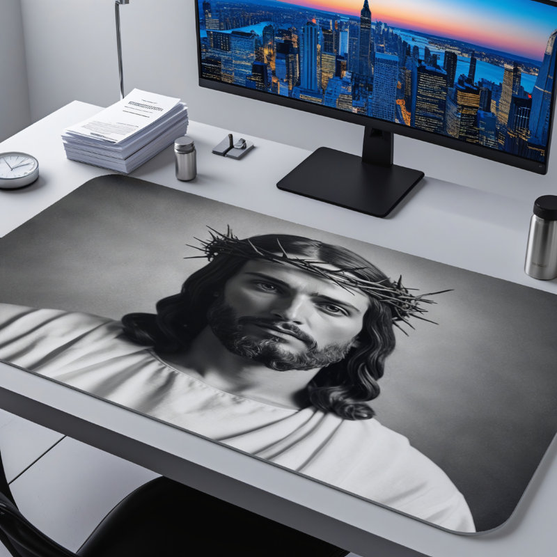 Polyester Desk Pad, 31.5x15.5