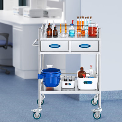 33.66'' H x 25.83'' W Lab Cart with Wheels