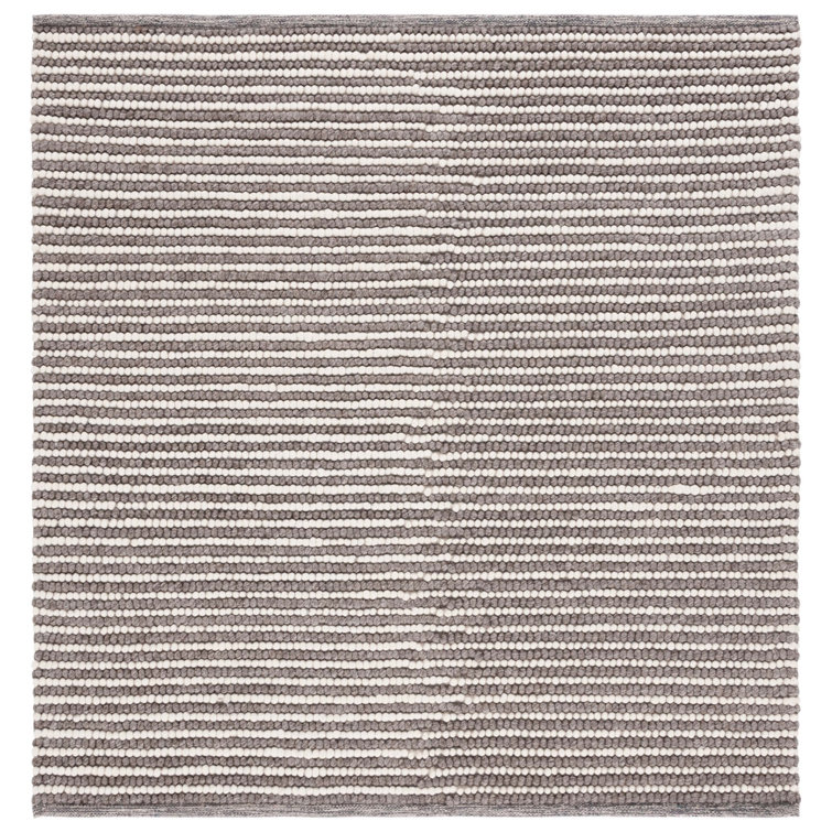 Cleodora Handmade Ivory/Dark Brown Rug